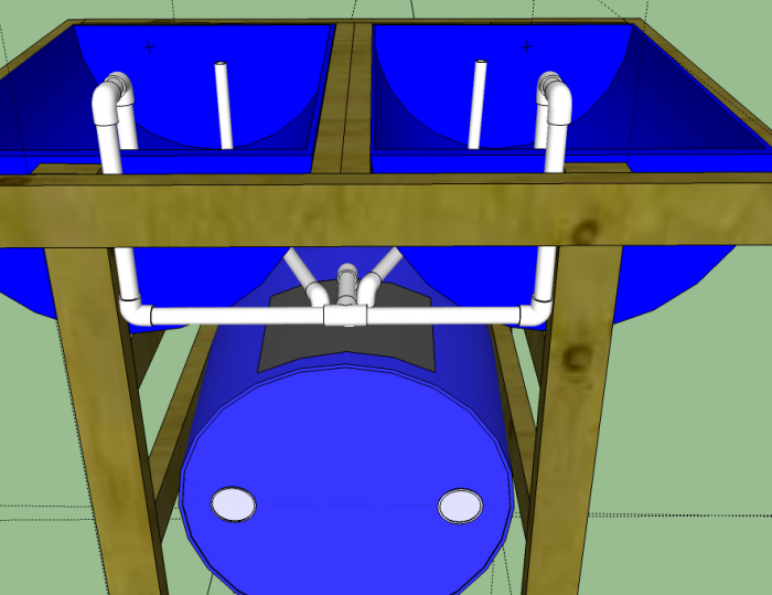 55 gallon aquaponics system